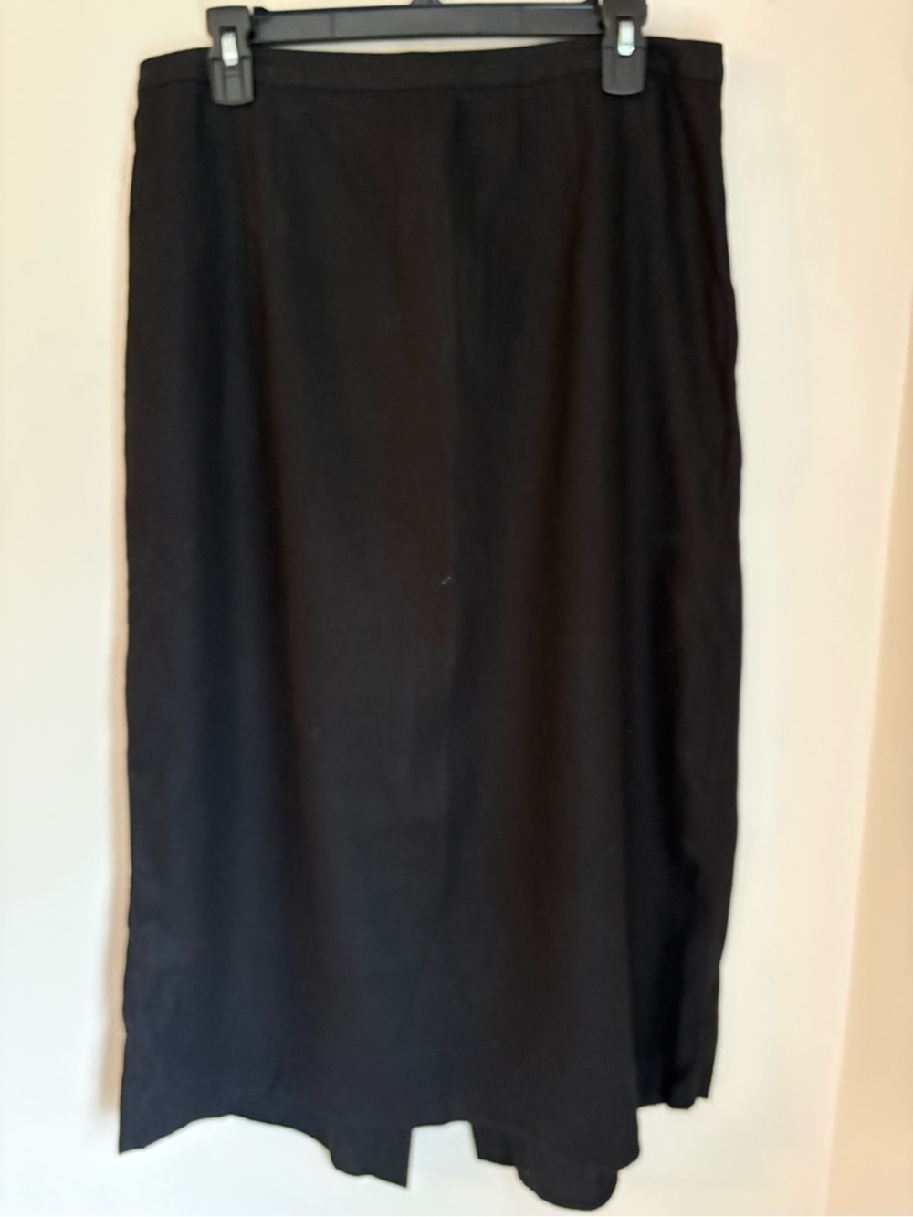 Old Navy Black Linen Blend Midi Skirt